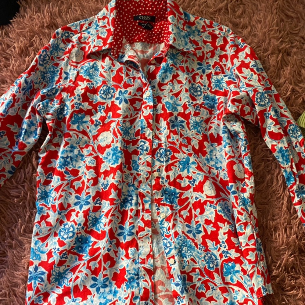 Chaps button down blouse